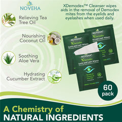 Individually wrapped wipes ensure clean, convenient eyelid and lash care