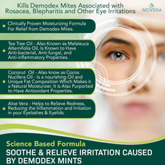 Individually wrapped NOVEHA wipes for on-the-go cleansing and fresh eyes anytime.