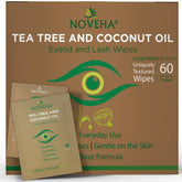 NOVEHA toallitas-ojos-tea-tree-coco-empaque-individual son ideales para limpieza suave diaria.