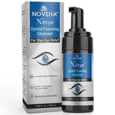 NOVEHA XStye: botella con espuma limpiadora para ojos y pestañas.