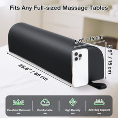 Noverlife bolster with strap-handle allows easy repositioning.