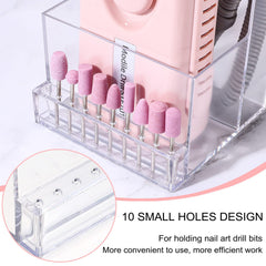 Noverlife clear-view display for nail art tools and accessories