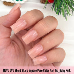 NOVO OVO pre-filed cuticle-end nail tips streamline application