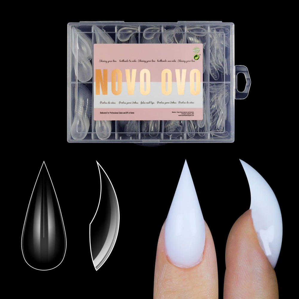 NOVO OVO garra-gato para uñas 3D, forma dual lista para usar