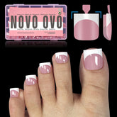 NOVO OVO Frances-puntas-dedo-pie para uñas con estilo francés.