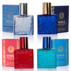 NovoGlow Verse Adonis bottle—bold, confident fragrance for daily wear.
