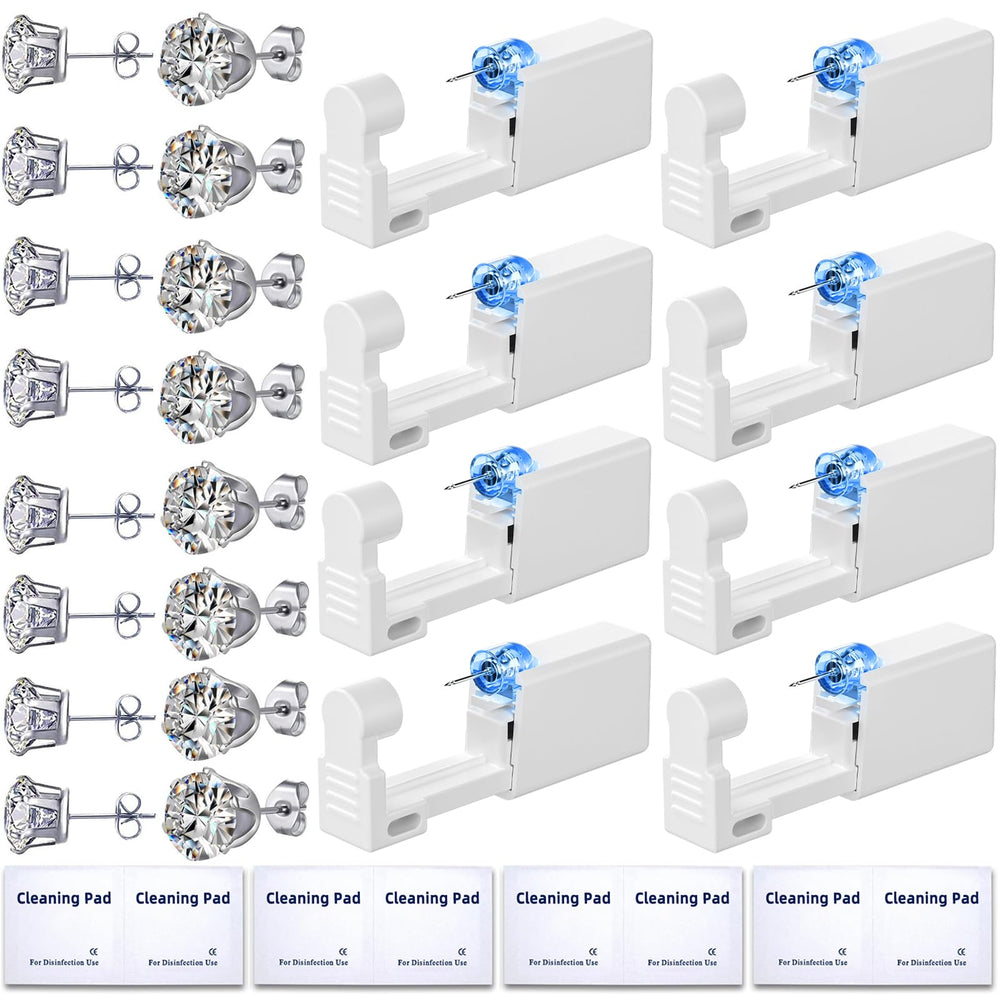 Novopiercing 24-pcs ear piercing kit package for beginners and home use.