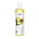 NOW Avocado Oil, botella transparente con protección UV para piel suave