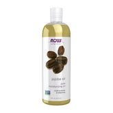 NOW Foods Jojoba Oil 16oz bottle ready for skincare and hair care