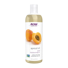 NOW Foods Aceite de Semilla de Albaricoque en botella transparente para cabello suave