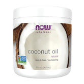 NOW Foods Aceite de Coco: botella para piel y cabello, aplicación suave.