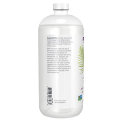NOW Foods Solutions Glicerina Vegetal, etiqueta clara, presenta ingredientes simples para cuidado diario.