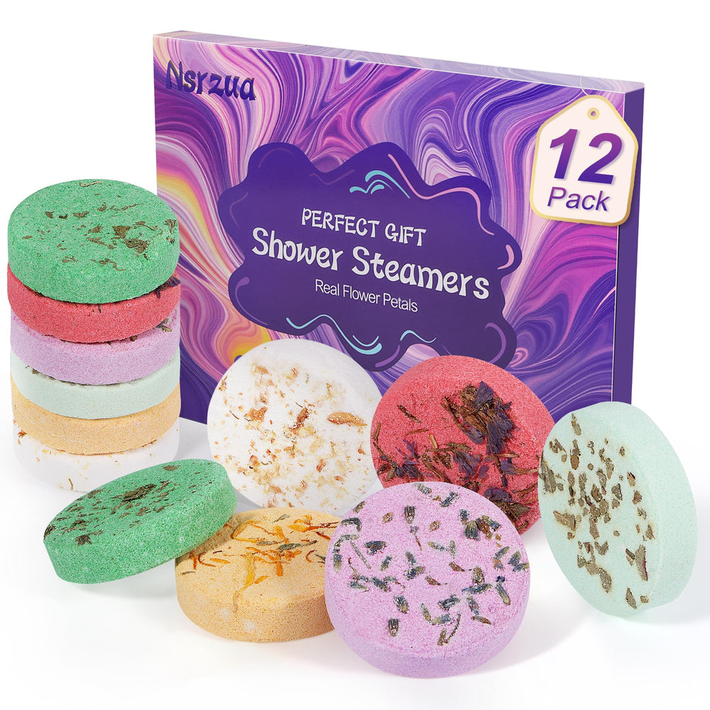 NSRZUA lavender shower steamer for calming stress relief during showers.