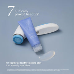 Nu Skin ageLOC LumiSpa cleanser label detail highlights ingredients for skin support.