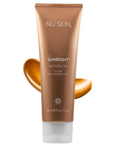 Nu Skin Sunright Insta Glow gel bottle offers a natural tan for face and body