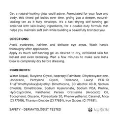 Nu Skin Sunright Insta Glow texture close-up shows streak-free color