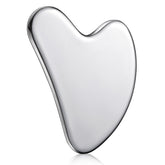 Nuanchu stainless steel gua sha face tool for smooth massage and radiant skin care routine.