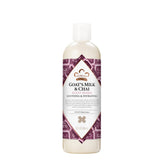 Nubian Heritage botella de leche de cabra y chai para ducha suave.