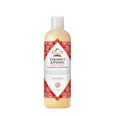 Jabón de duchas Nubian Heritage coco y papaya, vertido de botella para limpieza suave y fragancia