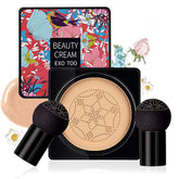 NUIBO mushroom-head sponge puff for effortless, precise foundation application.