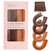 NUNFLUE heatless curlers set with four pieces for gentle overnight styling.
