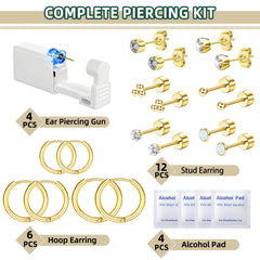 Nunpag aretes zirconia 12 piezas brindan brillo duradero para uso diario.