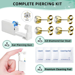 Nunpag at-home piercing steps image demonstrating simple use.