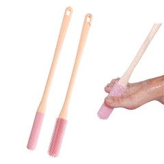 Nurlypop cepillo limpieza dedos pies con mango largo para ducha, uso cómodo
