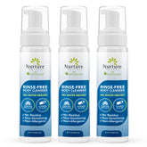 Nurture Valley rinse-free cleanser bottle for easy waterless cleansing