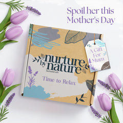 Nurture by Nature Botanicals bath bomb bar highlighting soothing bath indulgence for relaxation.