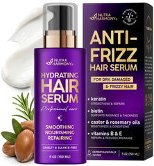 NUTRAHARMONY serum-cabello-seco-encrespado: control del encrespamiento y suavidad al tacto.