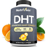 Nutrivein DHT Blocker botella de 60 cápsulas para apoyar la salud capilar diaria
