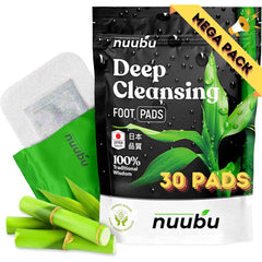 Nuubu foot pads with bamboo vinegar and tourmaline for overnight relief and relaxation