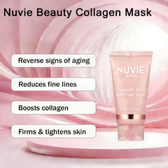 Nuvie Beauty capa de película desprendible se forma en la piel.
