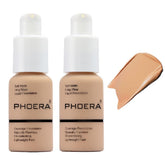 nvyue PHOERA foundation 104 Buff Beige, acabado natural para piel uniforme.