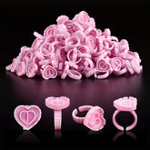 NXJ INFILILA glue rings heart shape for organized lash extensions and extended glue drying time