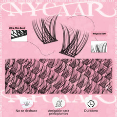 NYCAAR 8-16mm lengths enable layered dimensional eye look
