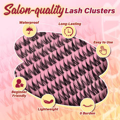 NYCAAR Lash Clusters Soft Thin Band provides gentle grip and comfort