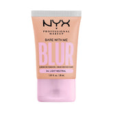 NYX Bare With Me Blur Tint Foundation con acabado difuminado para piel suave y uniforme.