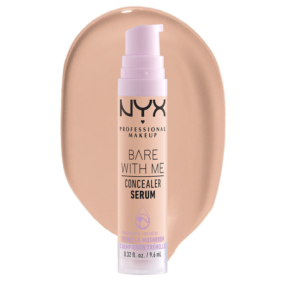 NYX Bare With Me Concealer Serum: aplicación con dosificador para hidratación de 24H