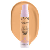 NYX Bare With Me Concealer Serum en bote con hidratación de hasta 24 horas