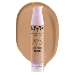 NYX Bare With Me Concealer Serum, bote para cobertura suave y hidratación duradera.