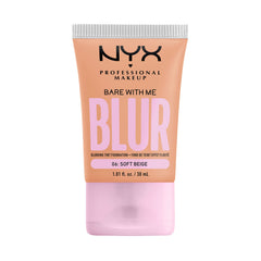 NYX Bare With Me Blur Tint muestra difuminación instantánea para piel suave.