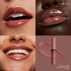 Direct lip application of Spiked Toffee displaying creamy, comfortable wear