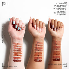 NYX Butter Gloss Butterscotch, color suave y acabado brillante