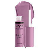 NYX Butter Gloss Marshmallow swatches reveal creamy, sheer-to-medium tint for versatile daytime looks