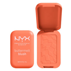 NYX Buttermelt Blush aplicación sutil para un color suave y natural en las mejillas