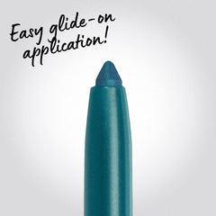Muestra de color NYX Gypsy Azul, pigmento intenso.