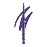 Delineador mecánico NYX morado, pigmento intenso para un delineado definido y duradero.