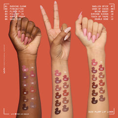 Delineador labial mate NYX Duck Plump tono nude para look diario